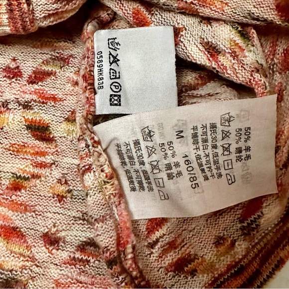 Vtg Camela Pink Wool Blend Button Down Cardigan Sz 36 English Countryside Granny - Picture 12 of 12